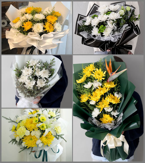 浙江省绍兴诸暨市次坞镇道林山村白事花束代送
